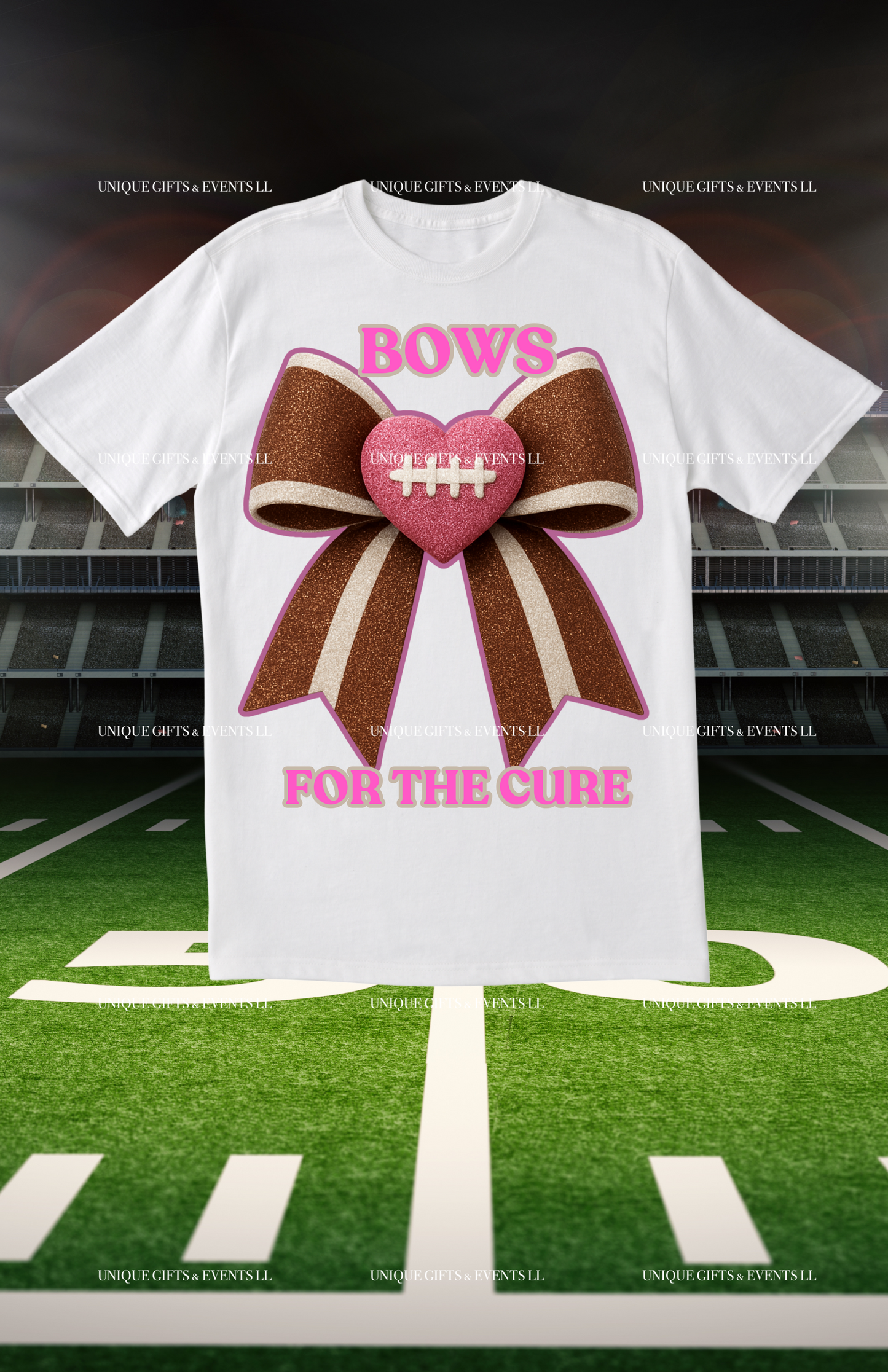 BOWS FOR THE CURE BREAST CANCER TSHIRTS