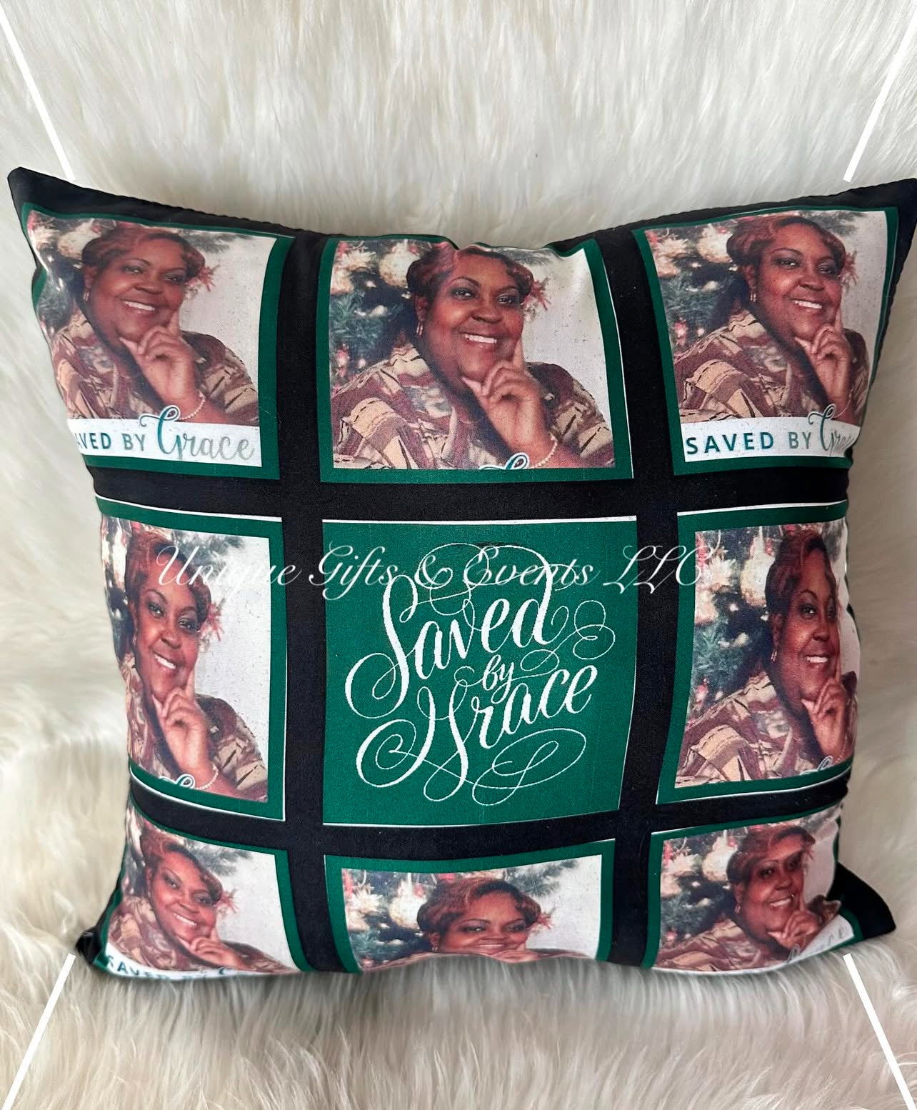 Personalized (9) frame Pillow