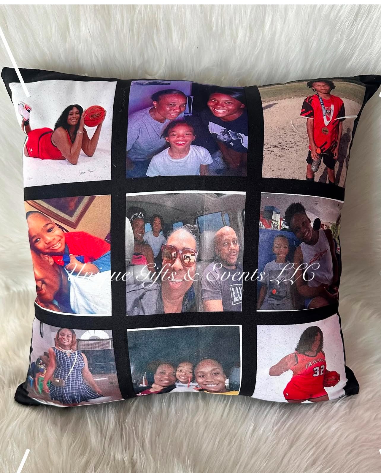 Personalized (9) frame Pillow
