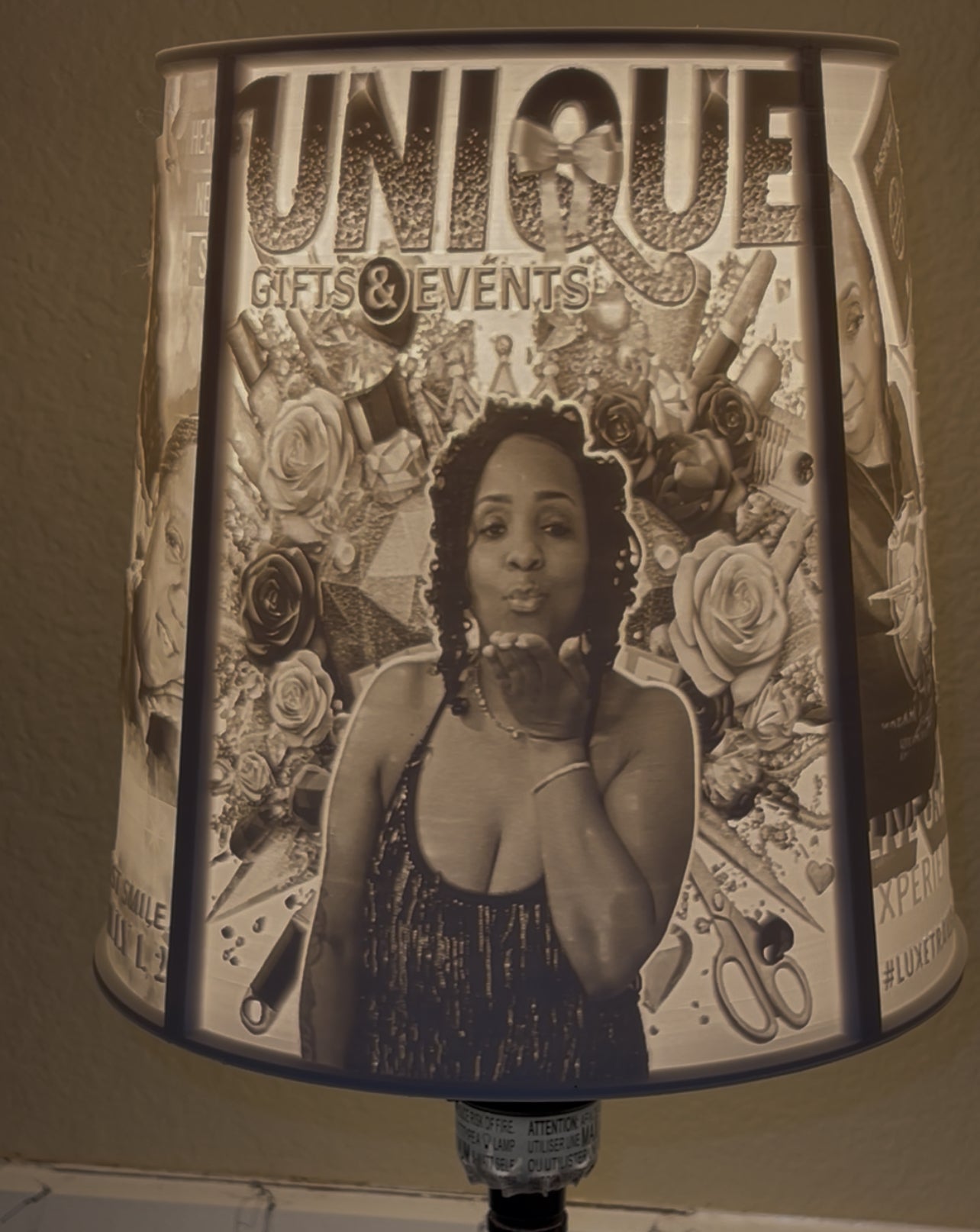 Customized 3D Photo Lamp – Up to 4 Custom Panels
