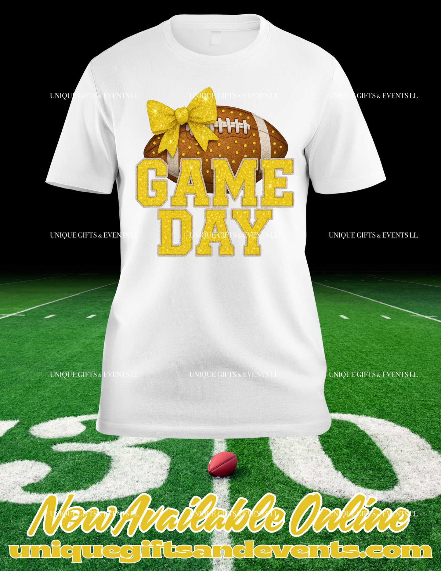 PRETTY BOW FOOTBALL TSHIRT