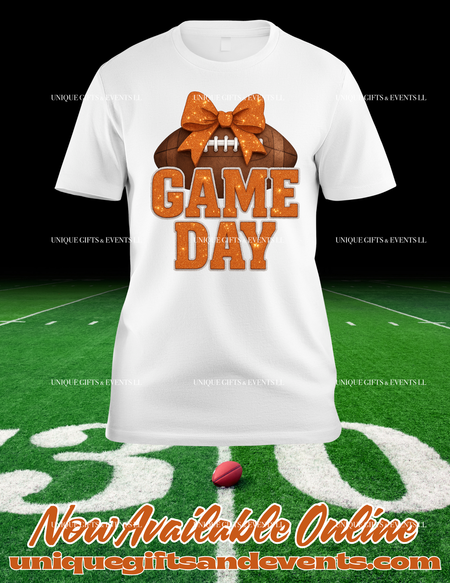 PRETTY BOW FOOTBALL TSHIRT