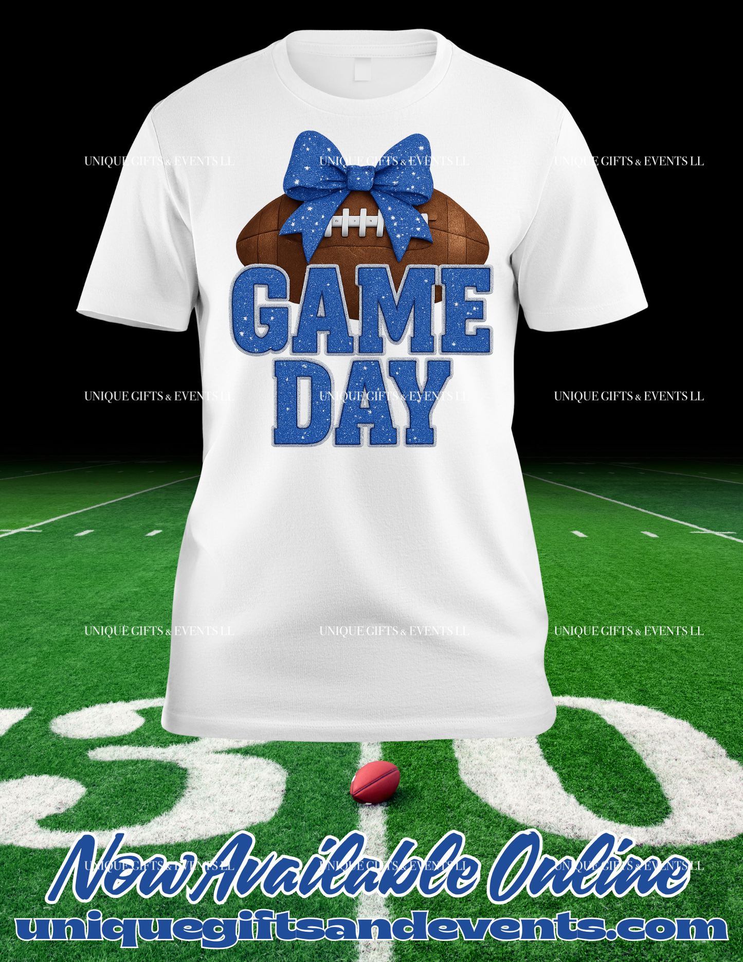 PRETTY BOW FOOTBALL TSHIRT