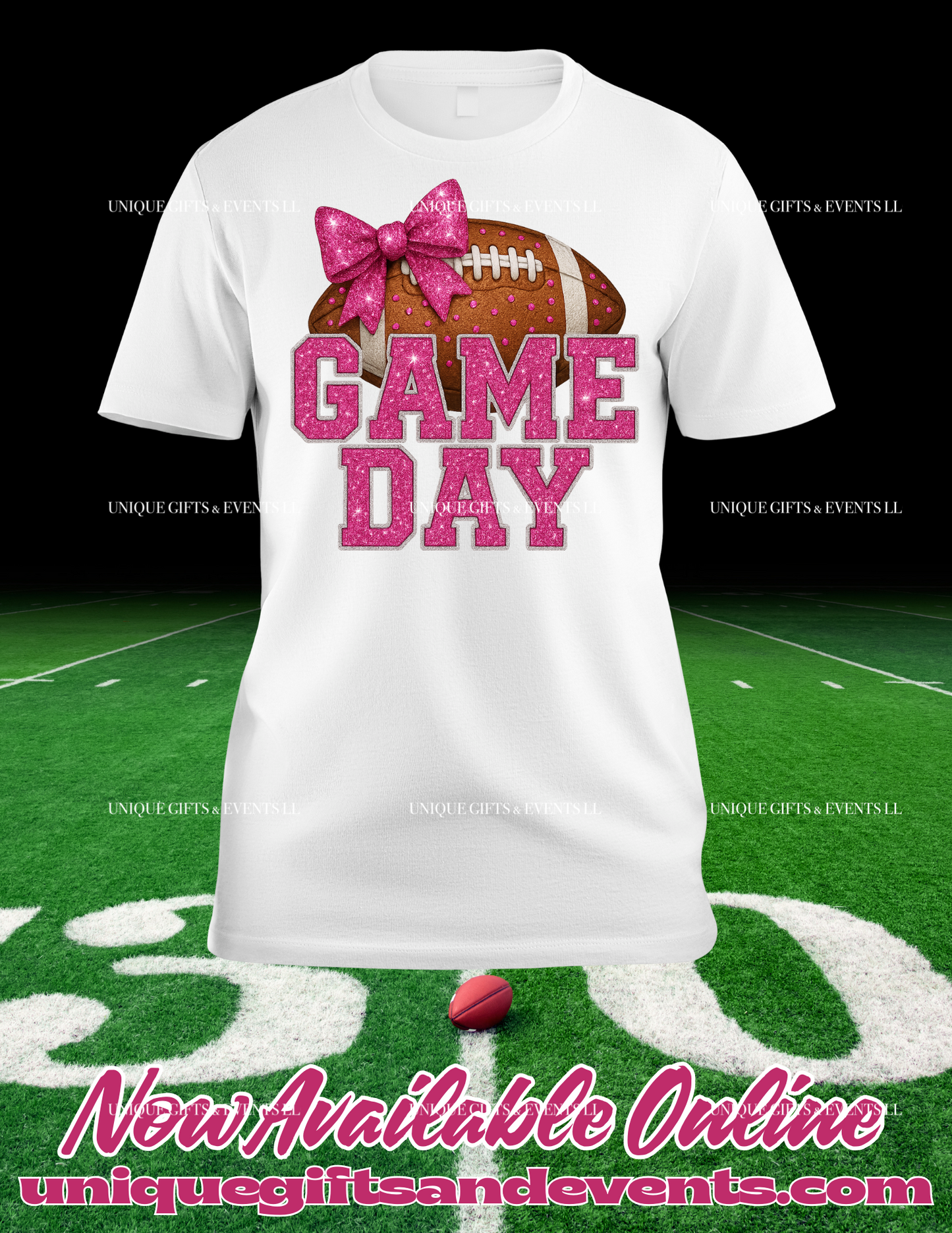PRETTY BOW FOOTBALL TSHIRT