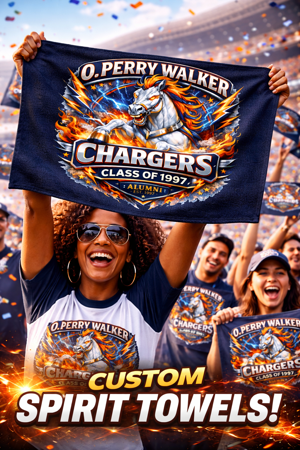 O. Perry Walker Class of 97’ Spirit Towel