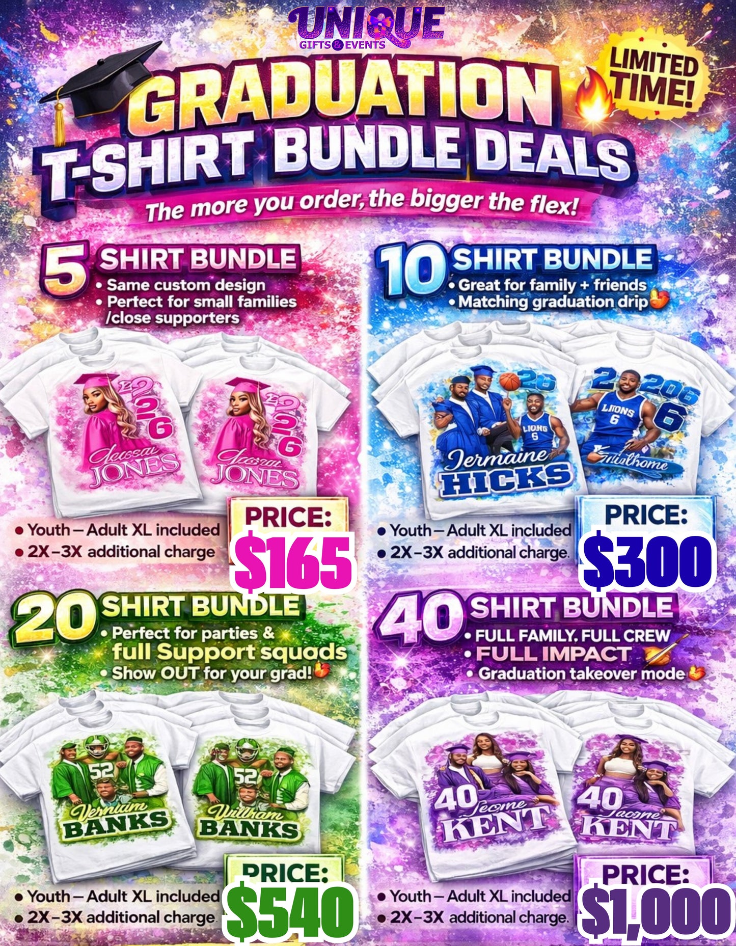 2026 GRADUATION TSHIRT BUNDLES