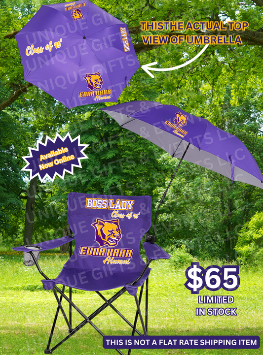 Edna Karr Alumni Custom Arm Chairs w/ Detachable Umbrella