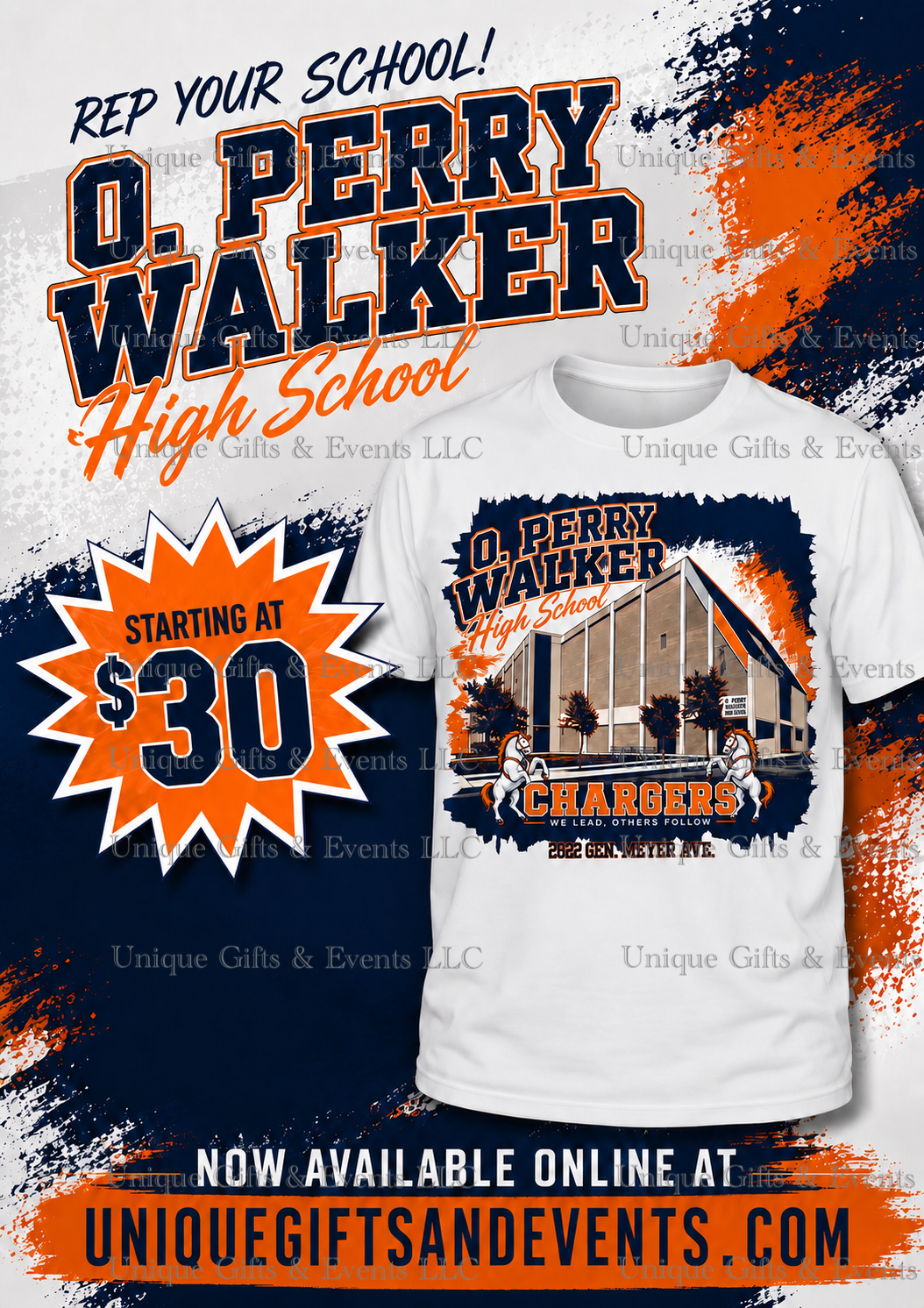 OPW SCHOOL BLDG TSHIRT🧡💙